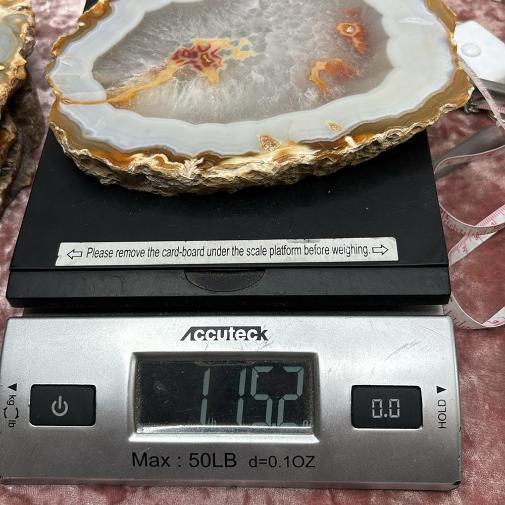Carnelian agate slab from Madagascar CA05
