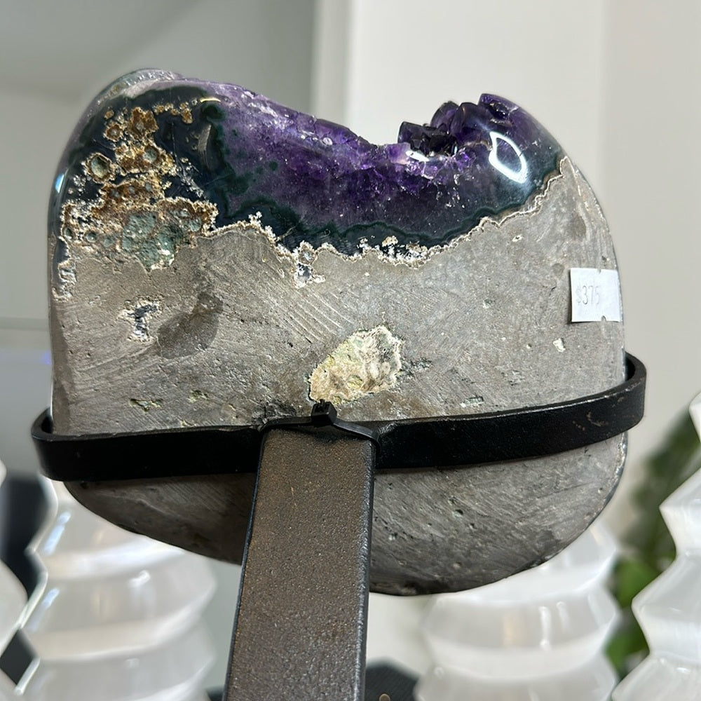 Grape Jelly Purple Flower Stalicite Amethyst Statement Piece GJP54