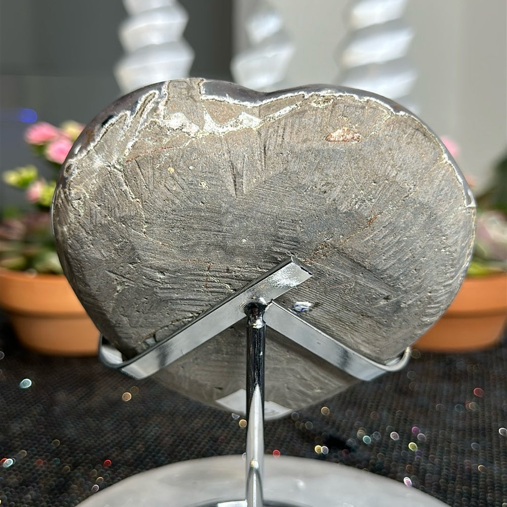 Hot Pink Sugar Druzy Heart HPS18