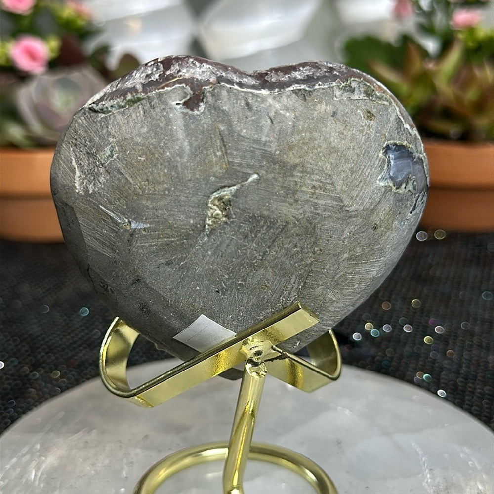 Sugar Druzy Heart SDH06