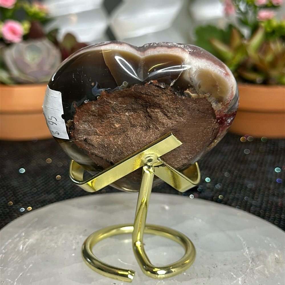 Sugar Druzy Heart SDH58