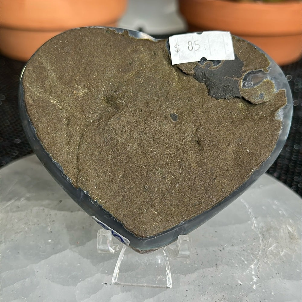 Red/Brown Sugar Druzy Heart RBS34