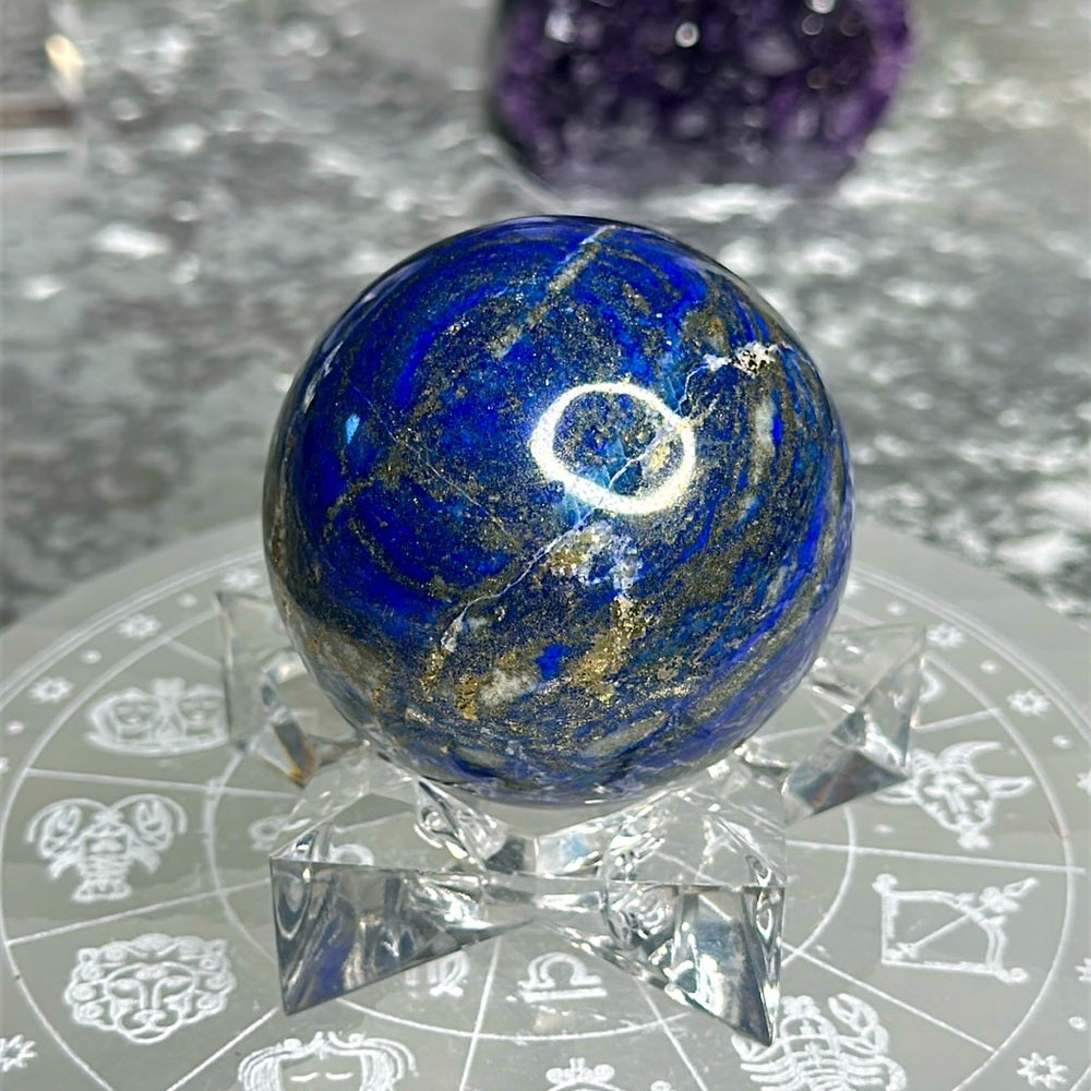 Lapis lazuli sphere LLS6