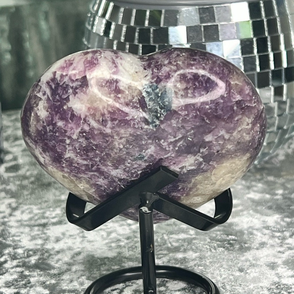 Lepidolite Heart - LDH02