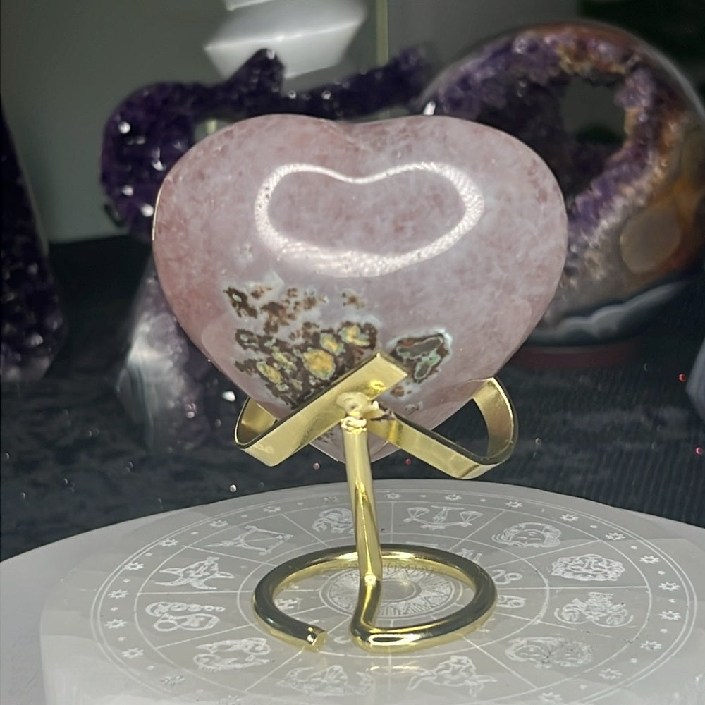 Amethyst Druzy Heart - AZH01