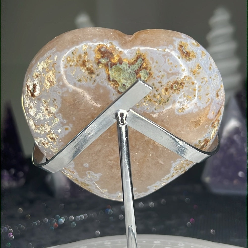 Amethyst Druzy Heart - AZH25