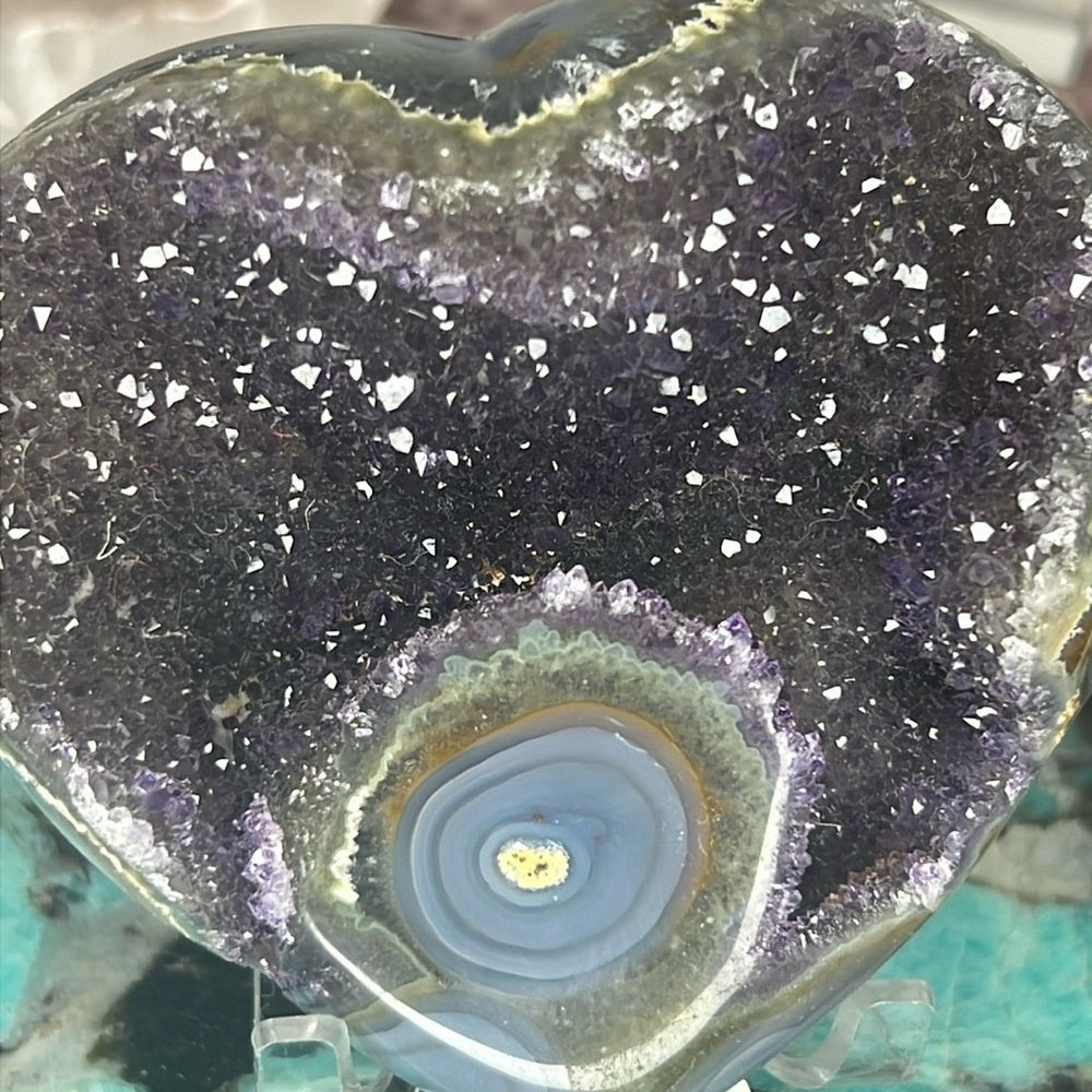 Druzy Amethyst Heart - DAH05