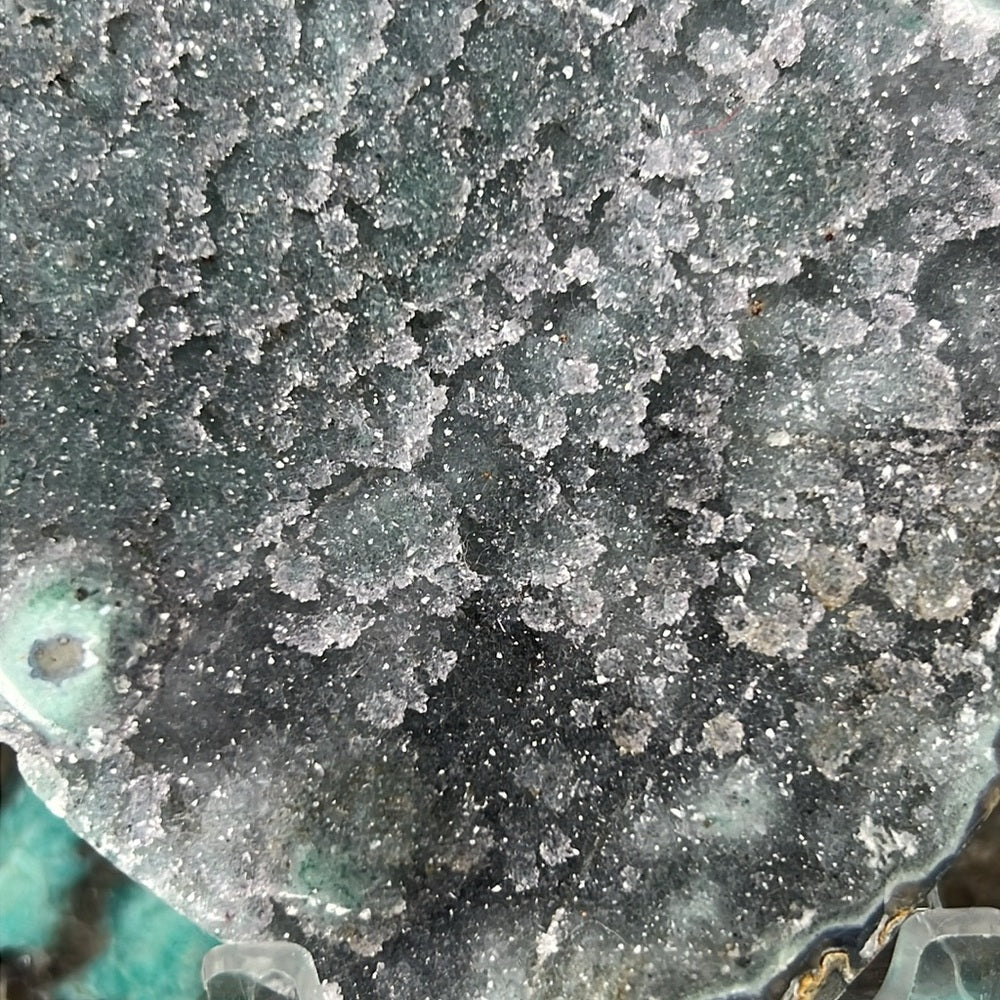 Blue Druzy Amethyst Heart - DAH08