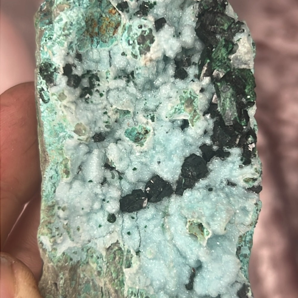 Shattukite w/ dioptase - STD01