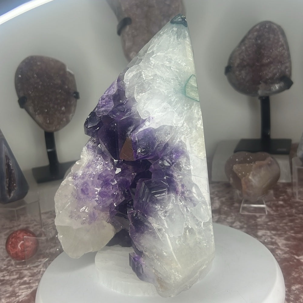 Amethyst Druzy Diamond Statement Piece - ADI50