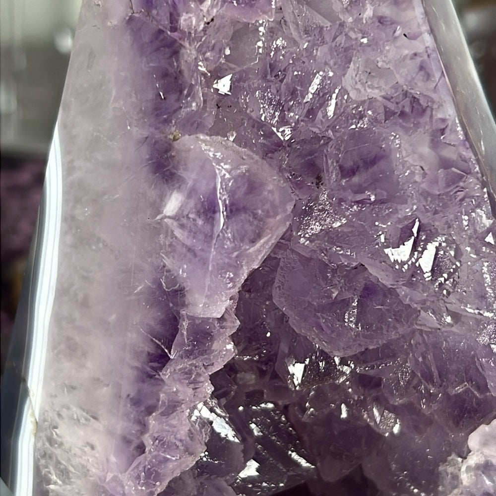 Druzy Amethyst Agate Diamond- AAD01