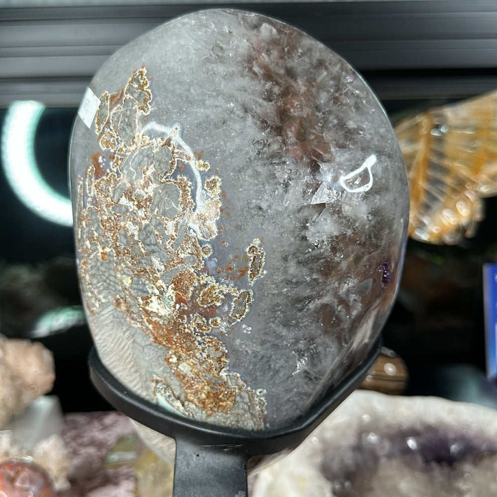 Druzy orange/purple amethyst statement piece DAS1