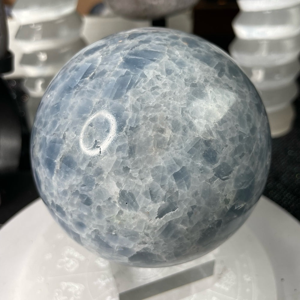 Blue Calcite Spheres- BCS2
