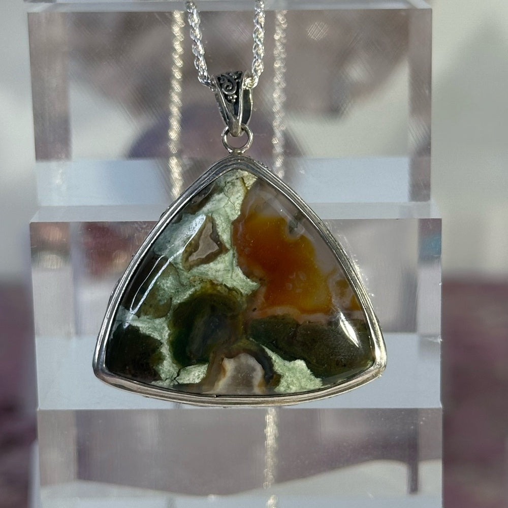 Rainforest Jasper pendant RJ01