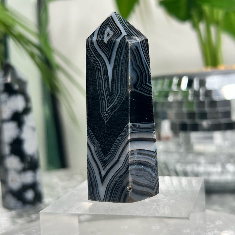 Black Sardonyx Tower- BST03