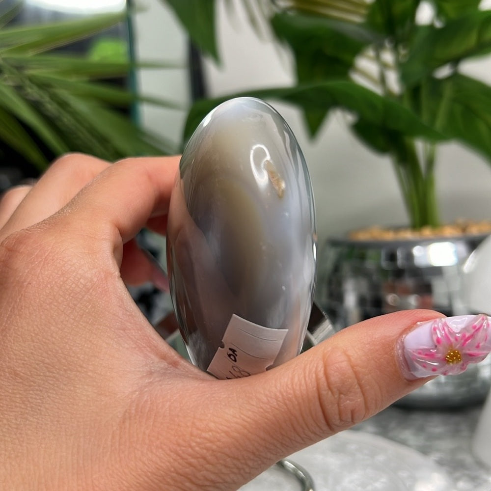 Orca Agate Heart- OAH1