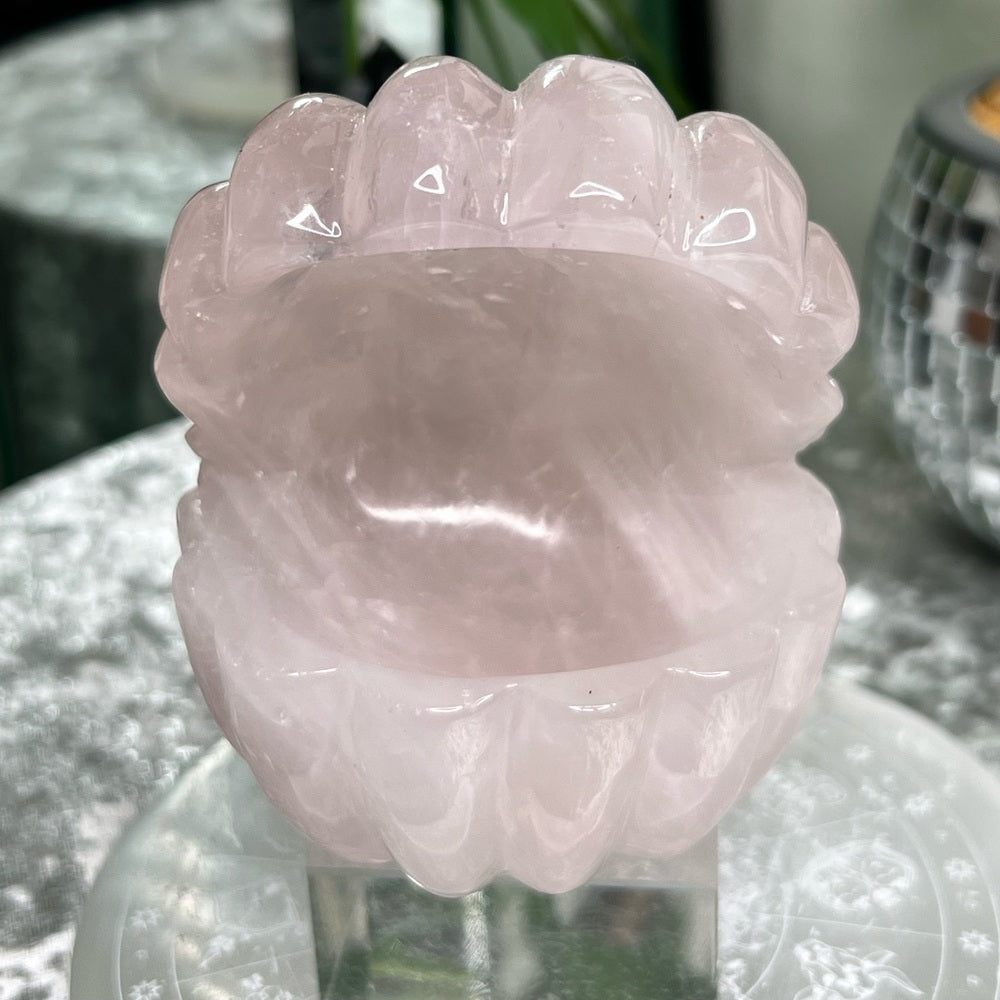 Rose Quartz Clam- RQC02