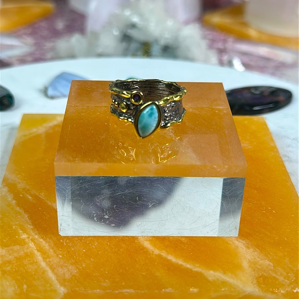 Larimar ring size 9