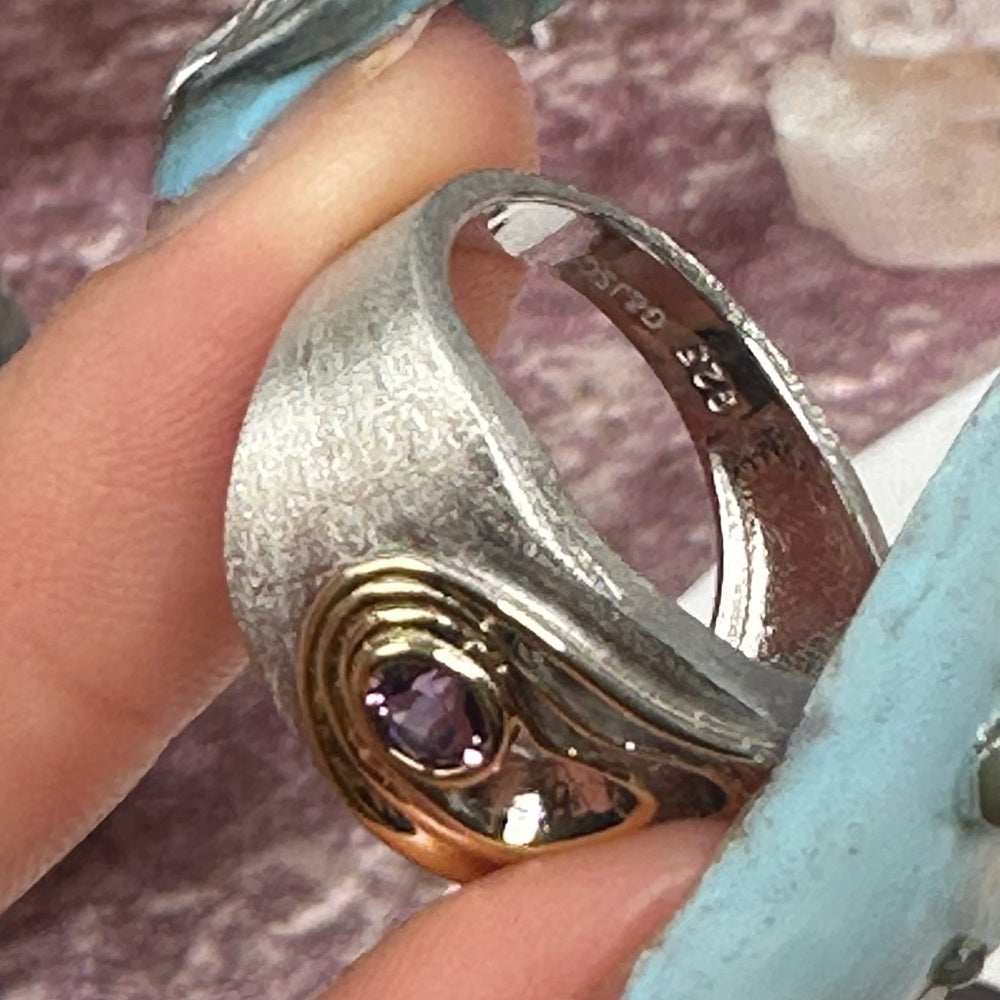 Amethyst ring size 8