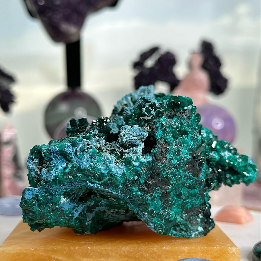 Dioptase W. Chrysocolla From Congo DCC01