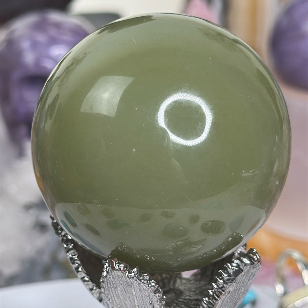 Green Onyx Sphere From Peru πβ¨π² GO01