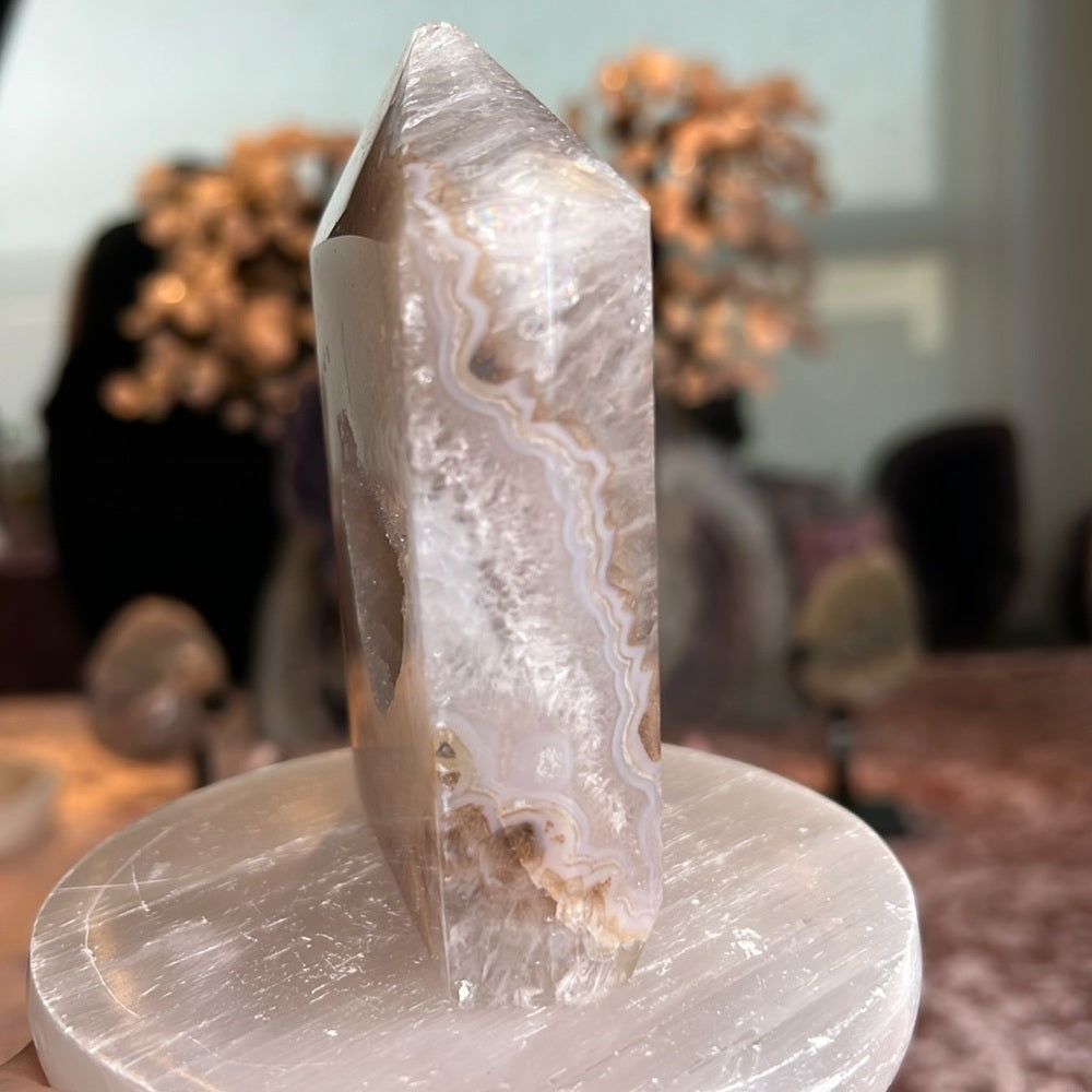 Blue Agate Tower from Brazil 🩵✨ BAT01