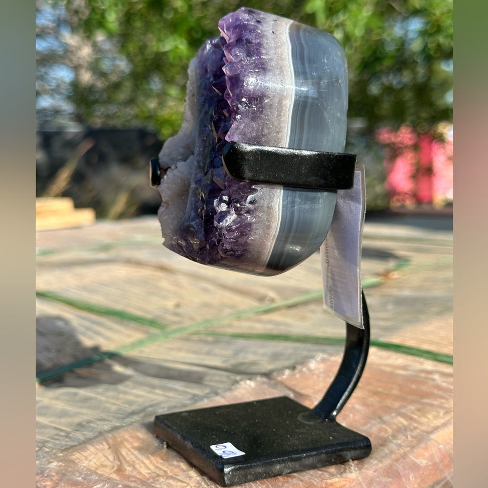 Amethyst with Special Calcite Inclusion ππ ASC04