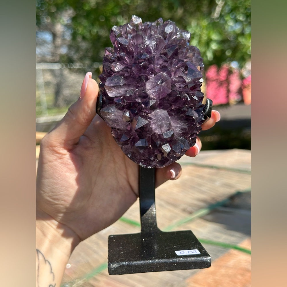 Amethyst Crystal Cluster on Stand ππ