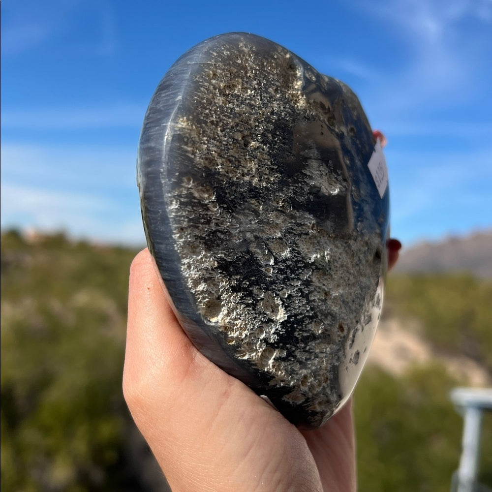 Druzy Heart-Shaped Amethyst ππ HSA09