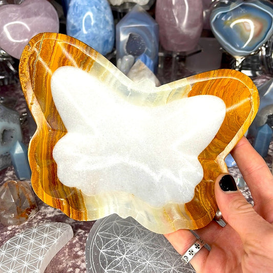 Butterfly Onyx and Marble Bowl