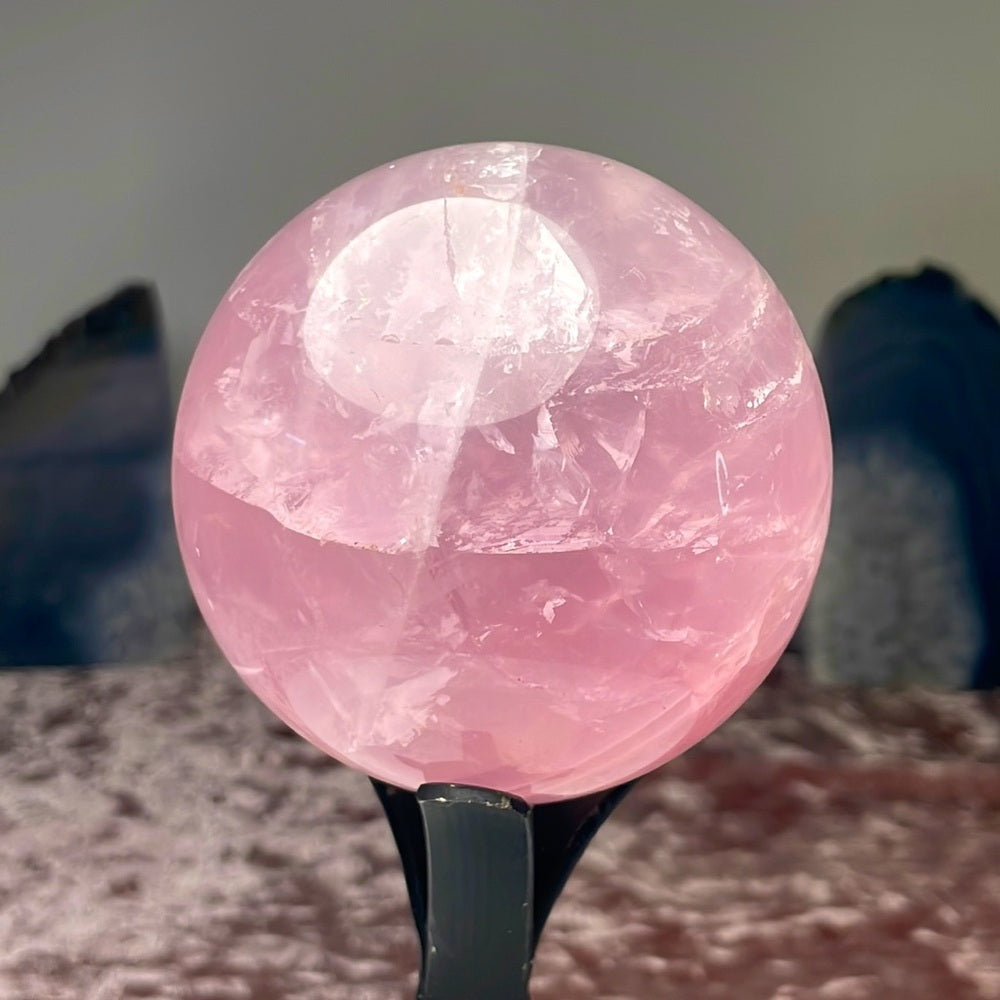 Star Rose Quartz Sphere - SRQ01