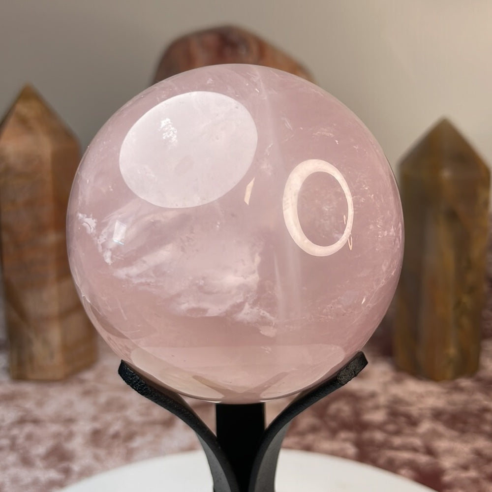 Rose Quartz Spheres - RQ09