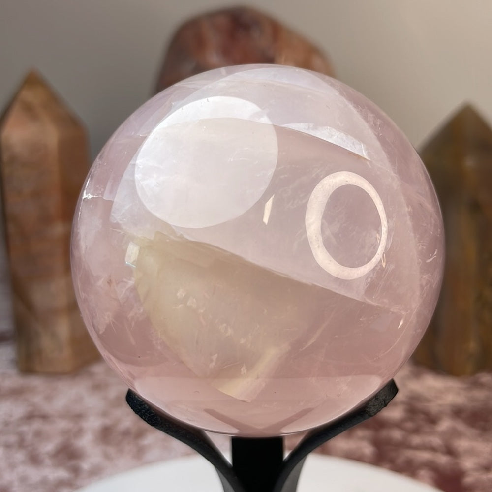 Rose Quartz Spheres - RQ09