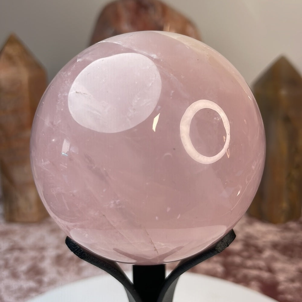 Rose Quartz Spheres - RQ09