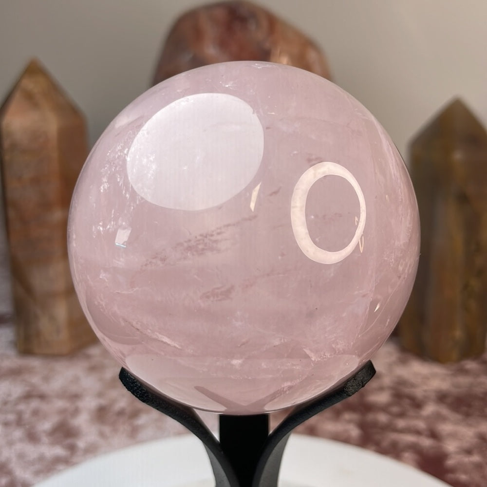 Rose Quartz Spheres - RQ09