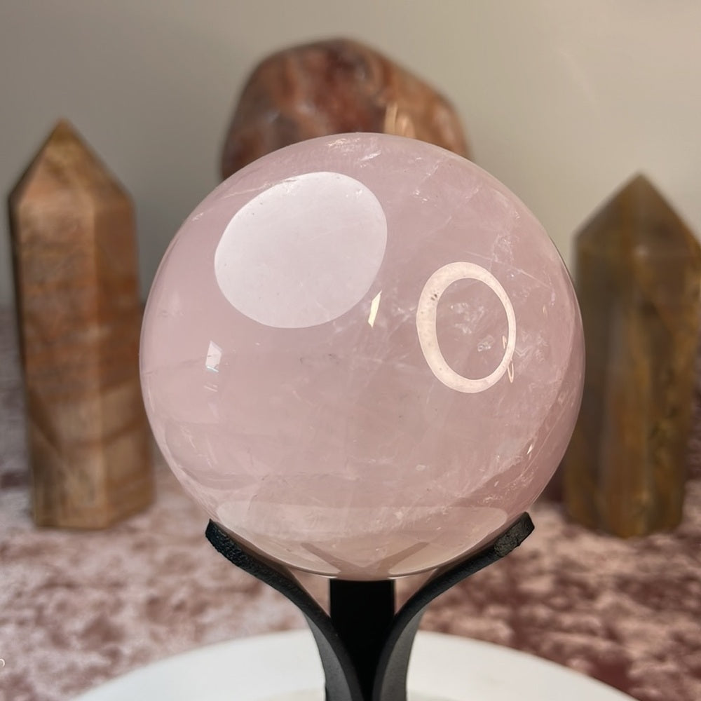 Rose Quartz Spheres - RQ09