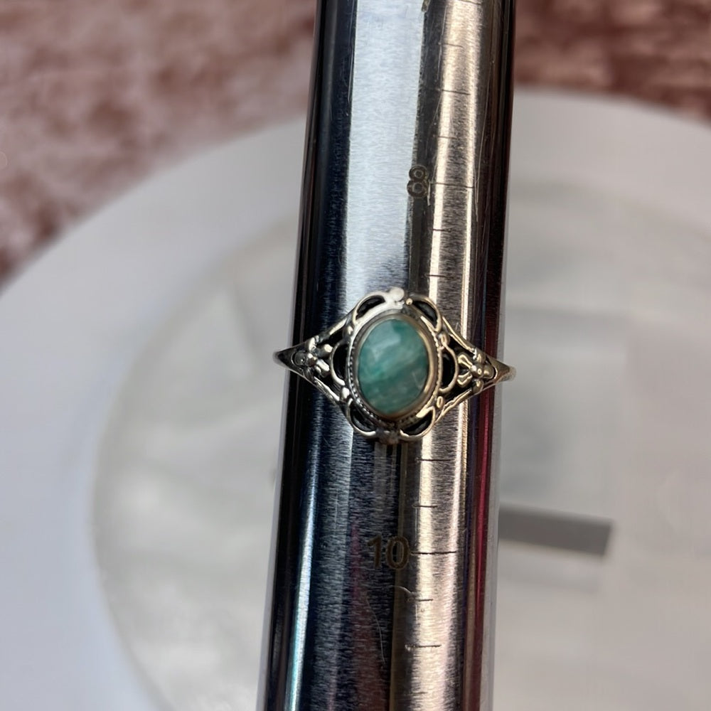 Amazonite ring size 9