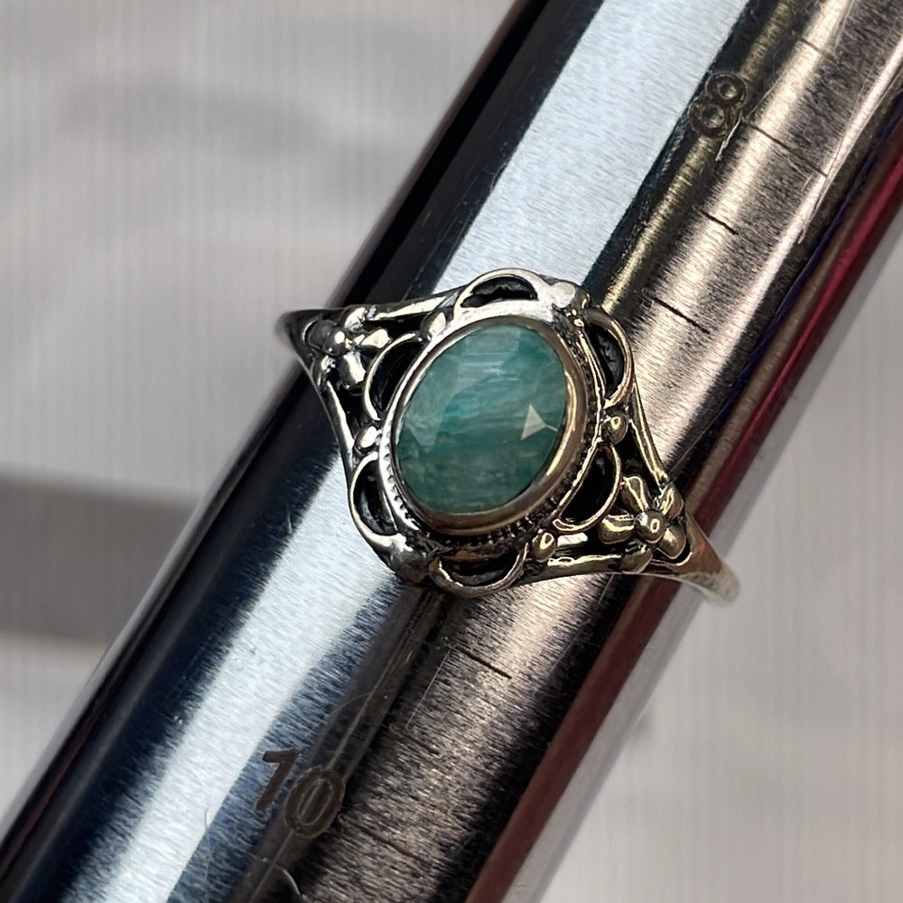 Amazonite ring size 9