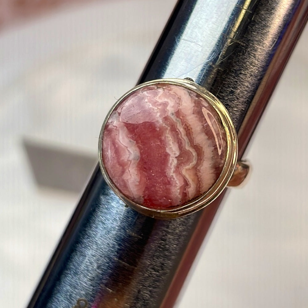 Rhodochrosite Ring size 6.5