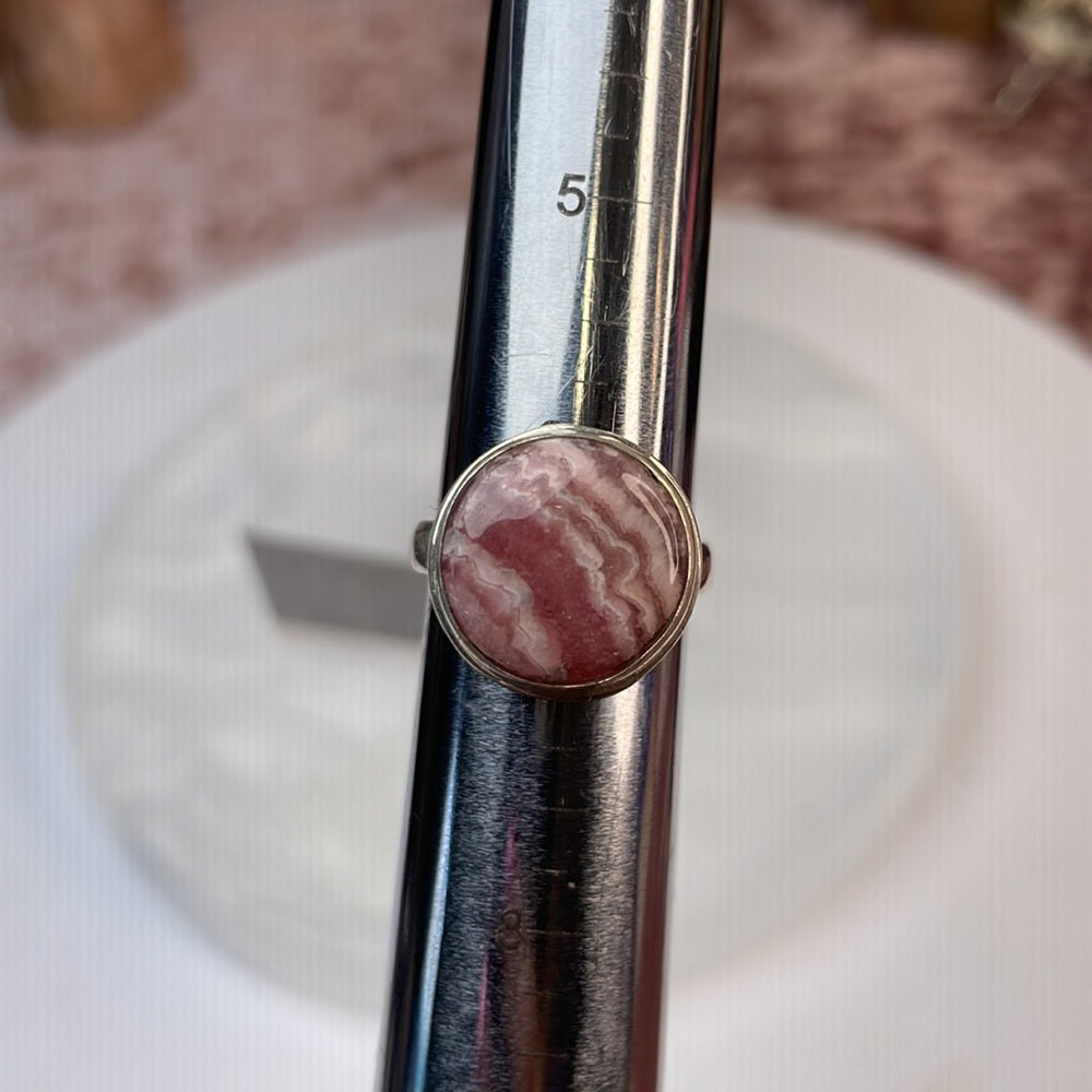 Rhodochrosite Ring size 6.5