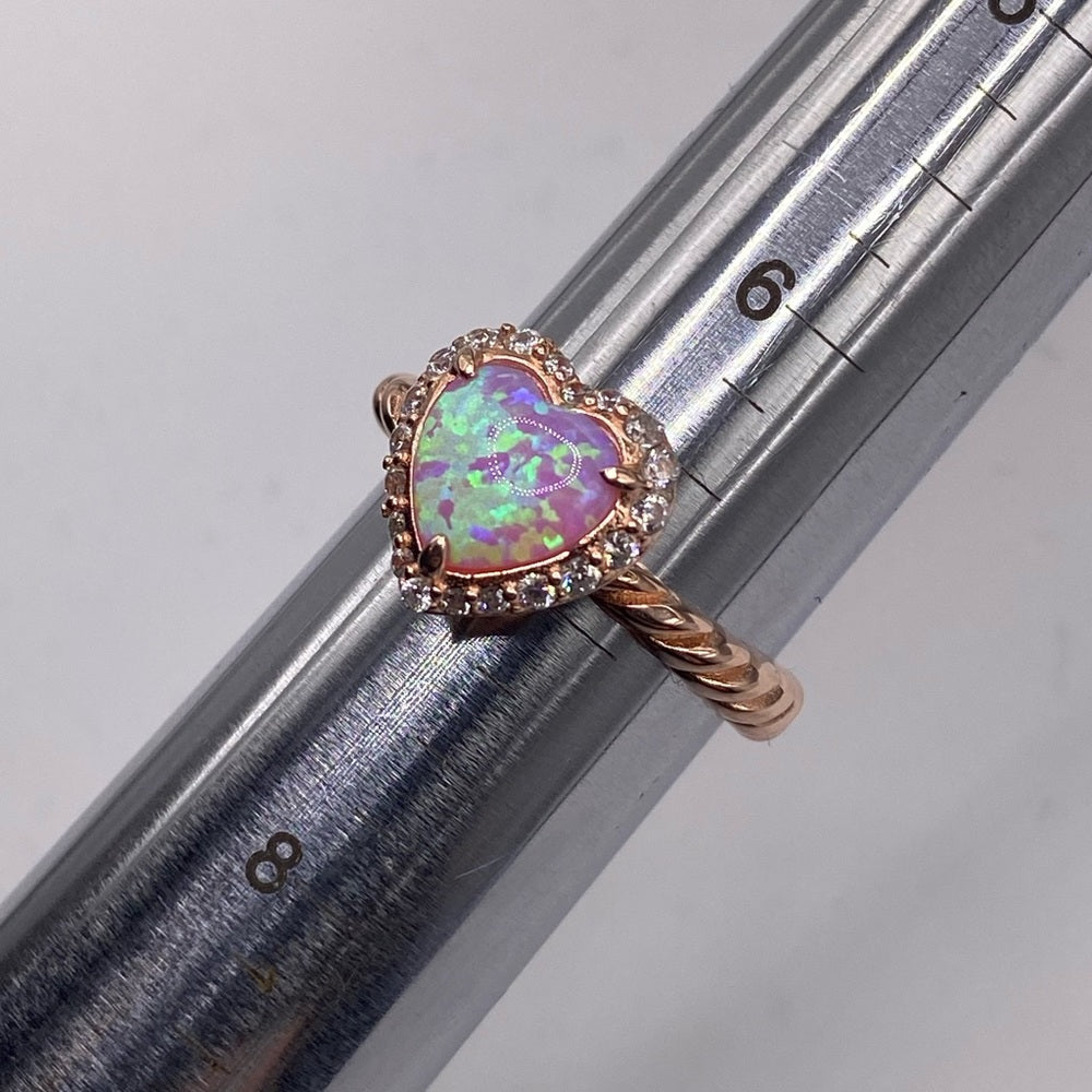 Japanese Opal Rose Gold Ring size 5