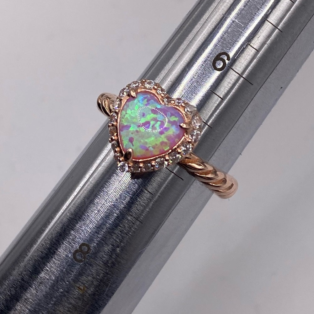 Japanese Opal Rose Gold Ring size 5