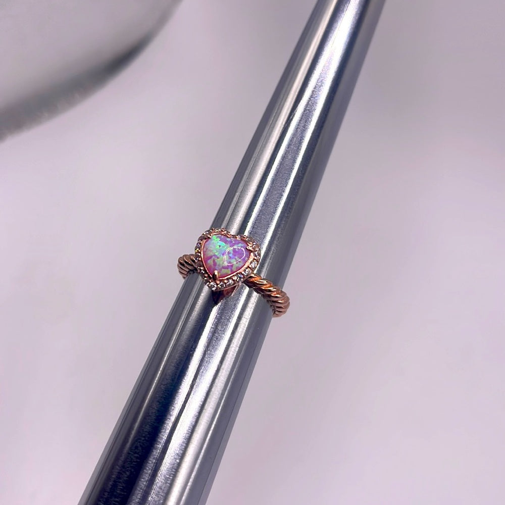 Japanese Opal Rose Gold Ring size 5