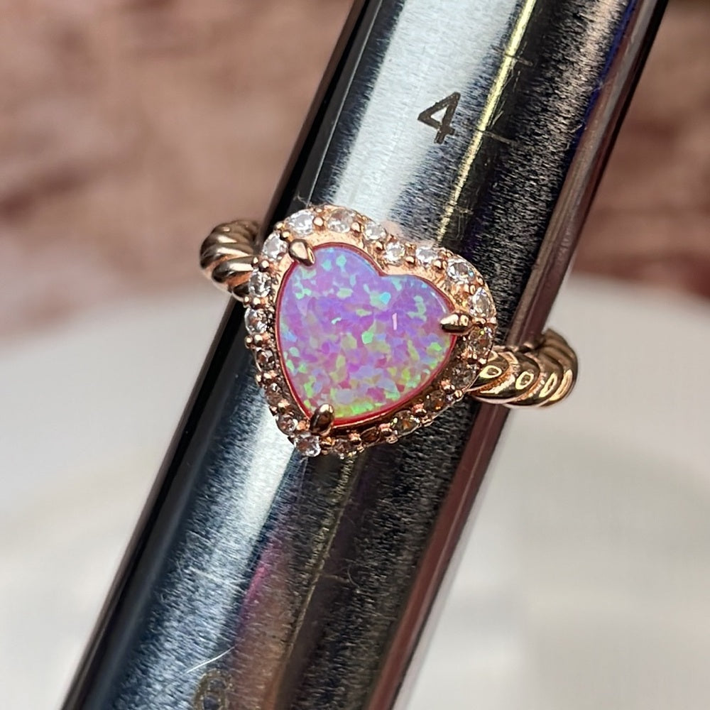 Japanese Opal Rose Gold Ring size 5