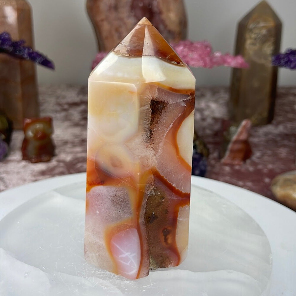 Druzy Carnelian Towers- DCT01