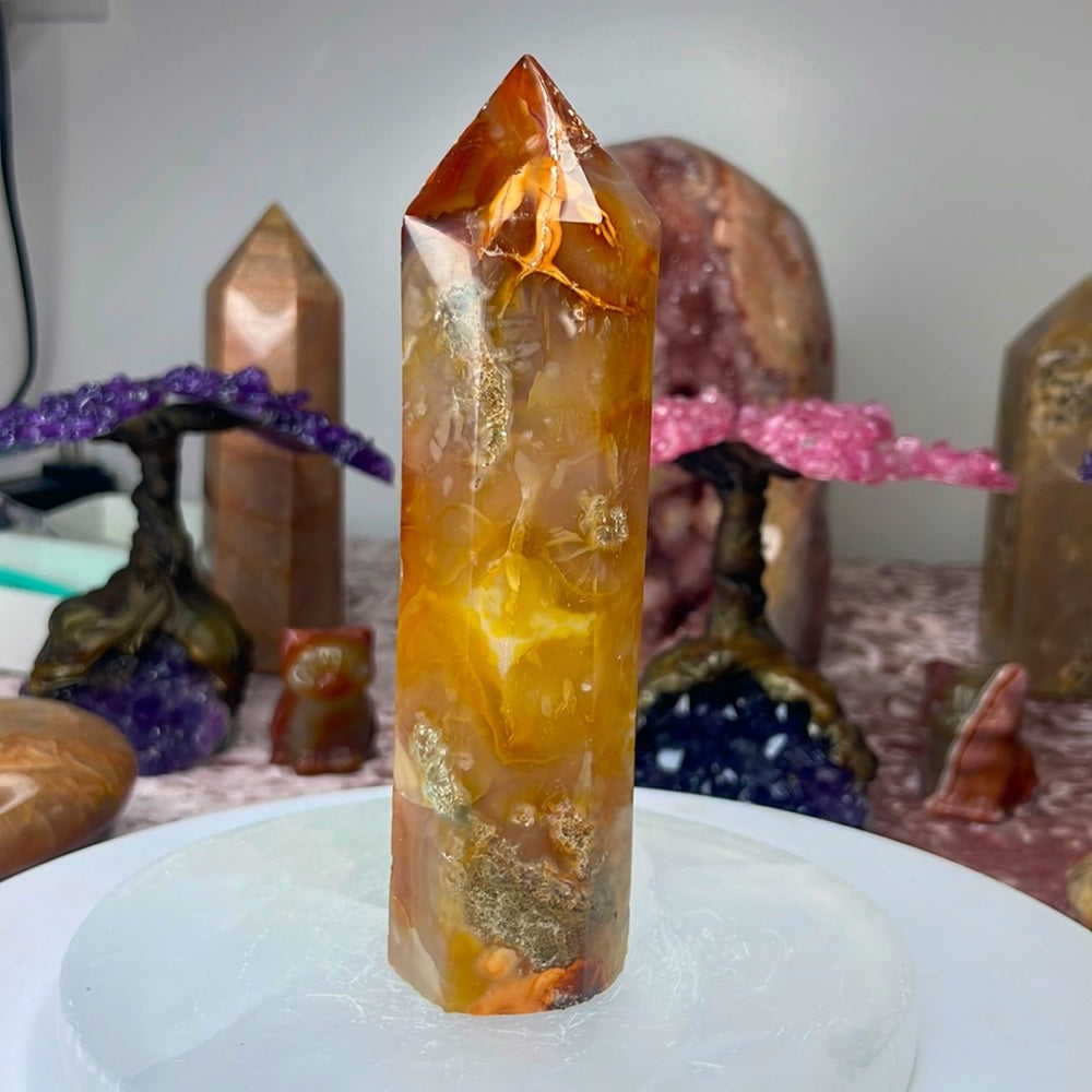 Druzy Carnelian Towers- DCT04