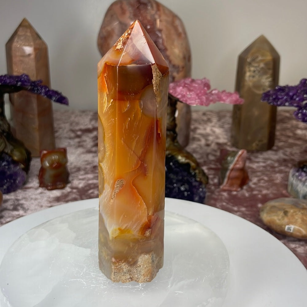 Druzy Carnelian Towers- DCT04