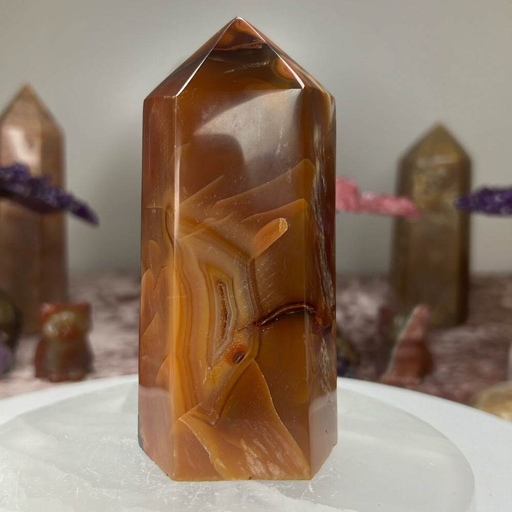 Druzy Carnelian Towers- DCT05