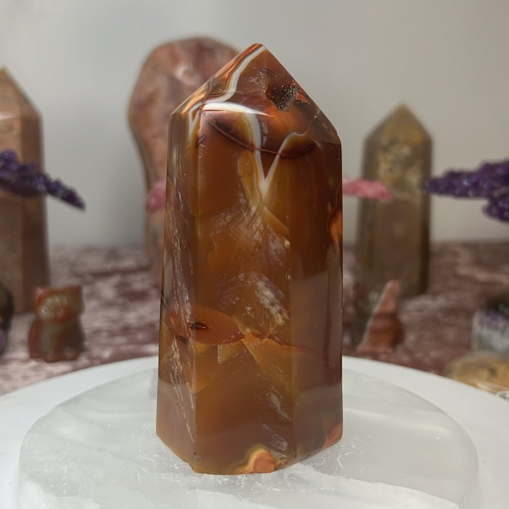 Druzy Carnelian Towers- DCT05