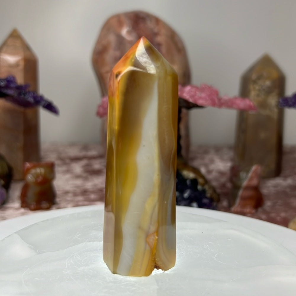 Carnelian agate Tower- DCT16